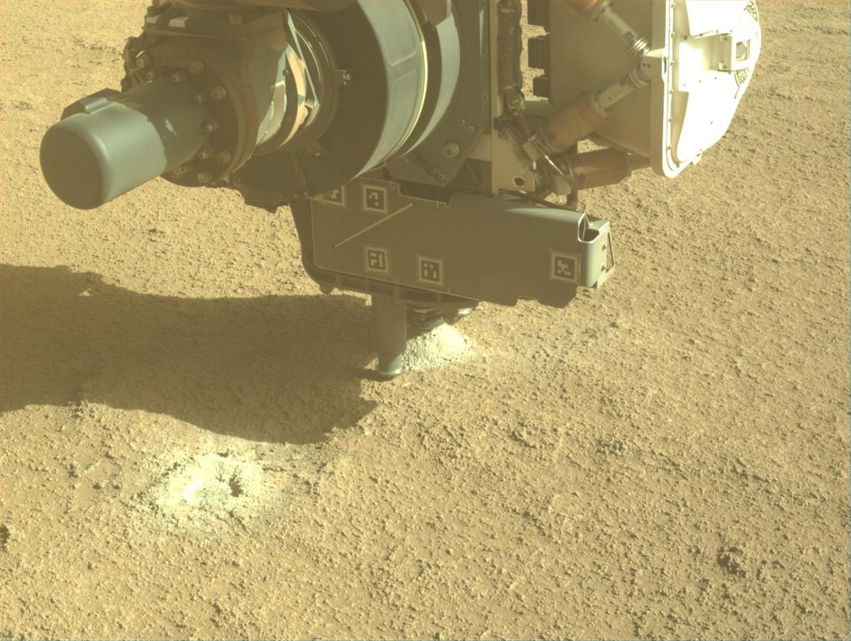 This image was taken by FRONT_HAZCAM_LEFT_A onboard NASA's Mars rover Perseverance on Sol 942