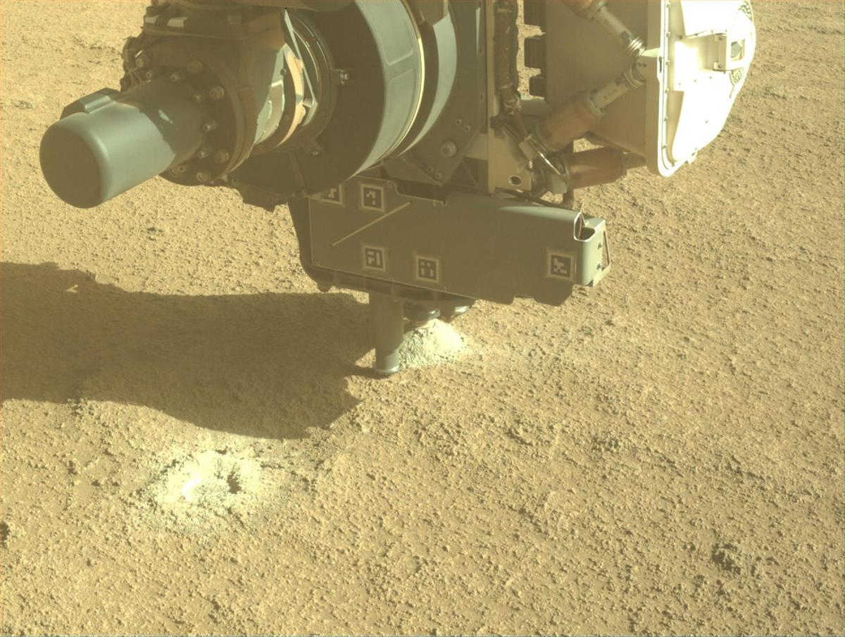 This image was taken by FRONT_HAZCAM_LEFT_A onboard NASA's Mars rover Perseverance on Sol 942