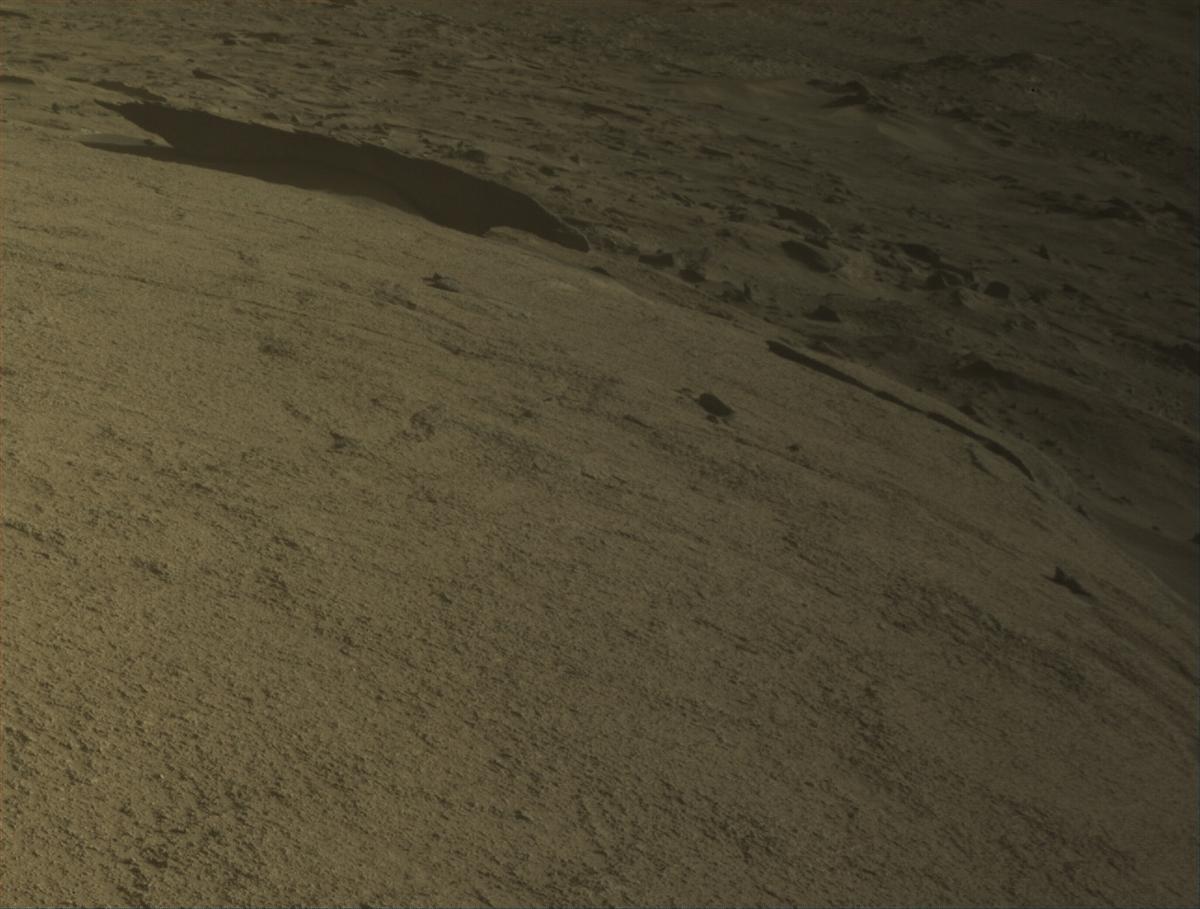 This image was taken by FRONT_HAZCAM_LEFT_A onboard NASA's Mars rover Perseverance on Sol 942