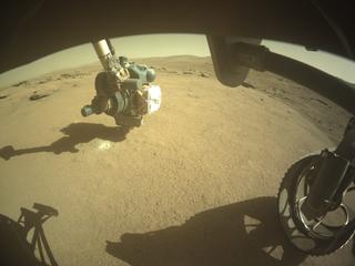 View image taken on Mars, Mars Perseverance Sol 942: Front Right Hazard Avoidance Camera (Hazcam)