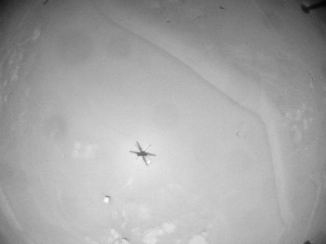 This image was taken by HELI_NAV onboard NASA's Mars rover Perseverance on Sol 947