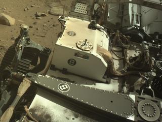 View image taken on Mars, Mars Perseverance Sol 952: Right Navigation Camera (Navcam)