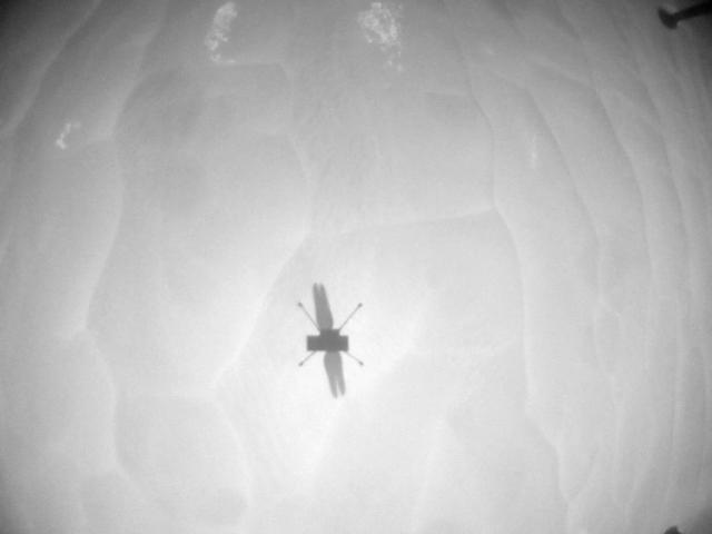 This image was taken by HELI_NAV onboard NASA's Mars rover Perseverance on Sol 961