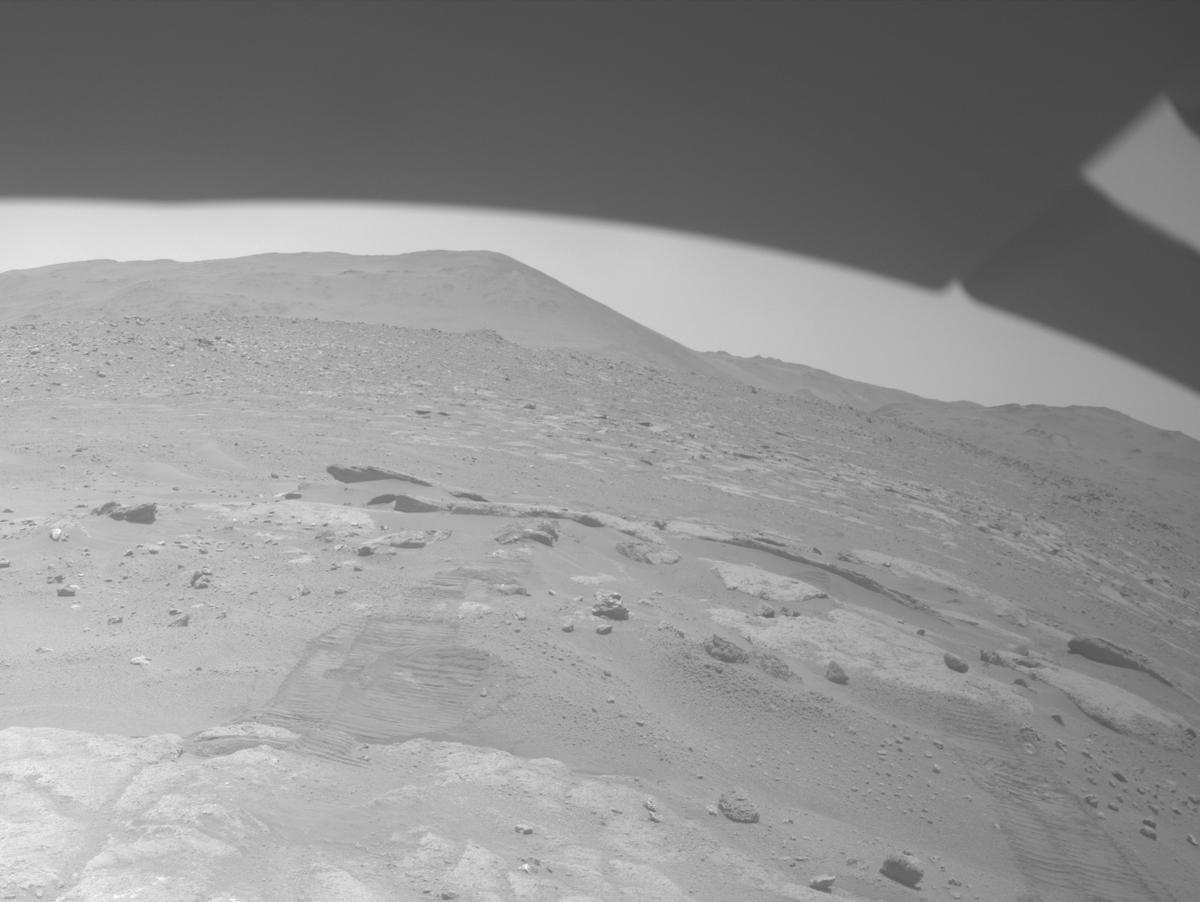 This image was taken by FRONT_HAZCAM_LEFT_A onboard NASA's Mars rover Perseverance on Sol 967