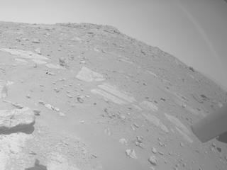 View image taken on Mars, Mars Perseverance Sol 967: Rear Left Hazard Avoidance Camera (Hazcam)