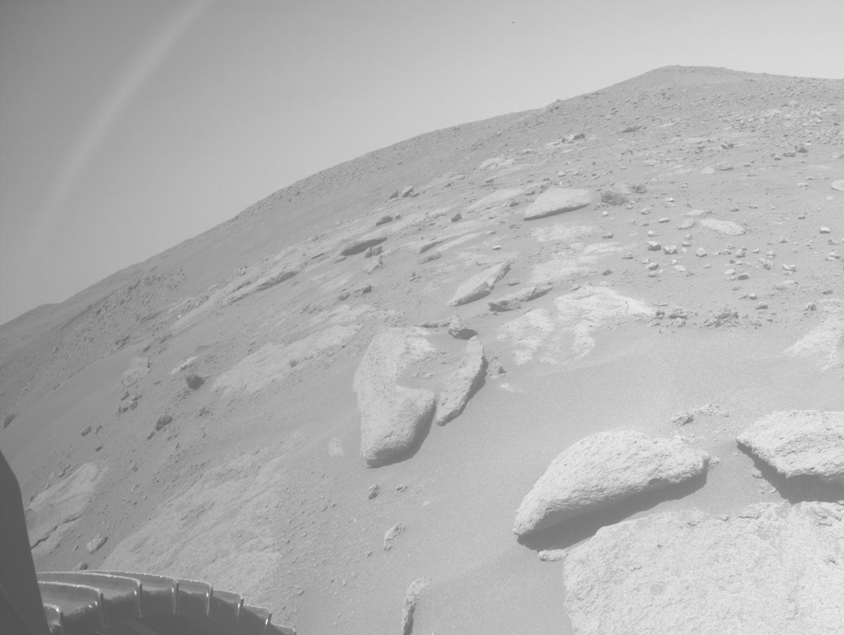 This image was taken by REAR_HAZCAM_LEFT onboard NASA's Mars rover Perseverance on Sol 967