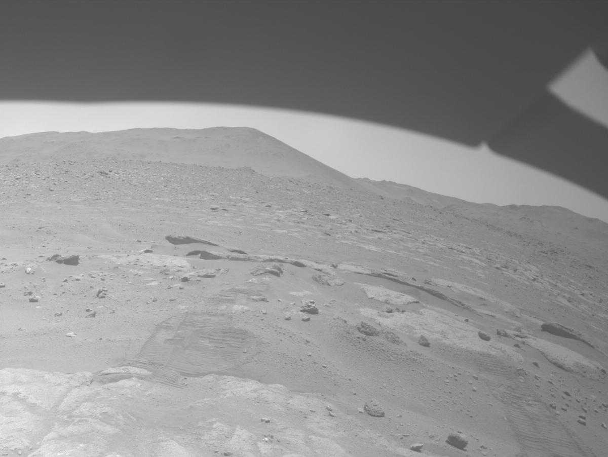 This image was taken by FRONT_HAZCAM_LEFT_A onboard NASA's Mars rover Perseverance on Sol 968