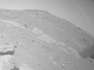 View image taken on Mars, Mars Perseverance Sol 968: Rear Left Hazard Avoidance Camera (Hazcam)
