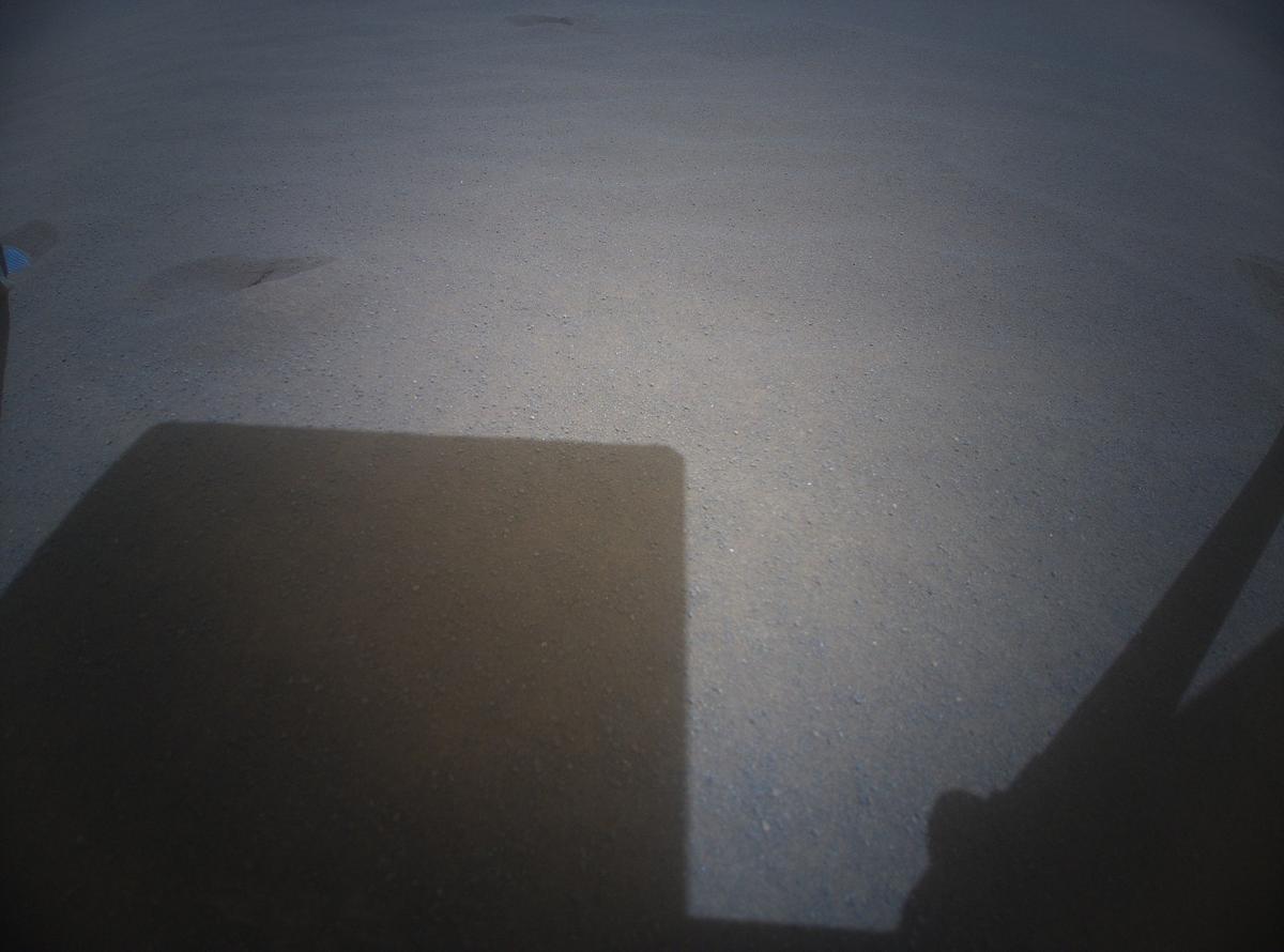 This image was taken by HELI_RTE onboard NASA's Mars rover Perseverance on Sol 970