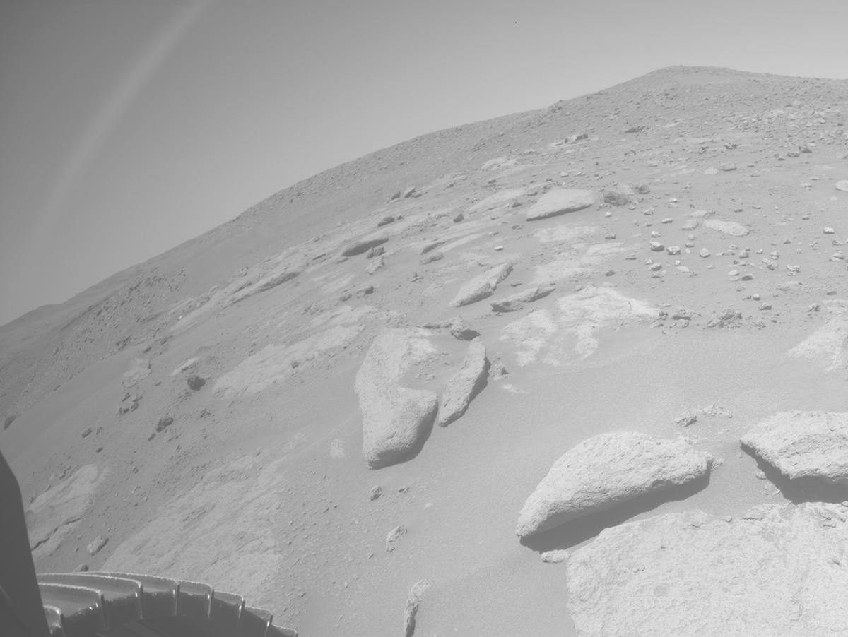 This image was taken by REAR_HAZCAM_LEFT onboard NASA's Mars rover Perseverance on Sol 982