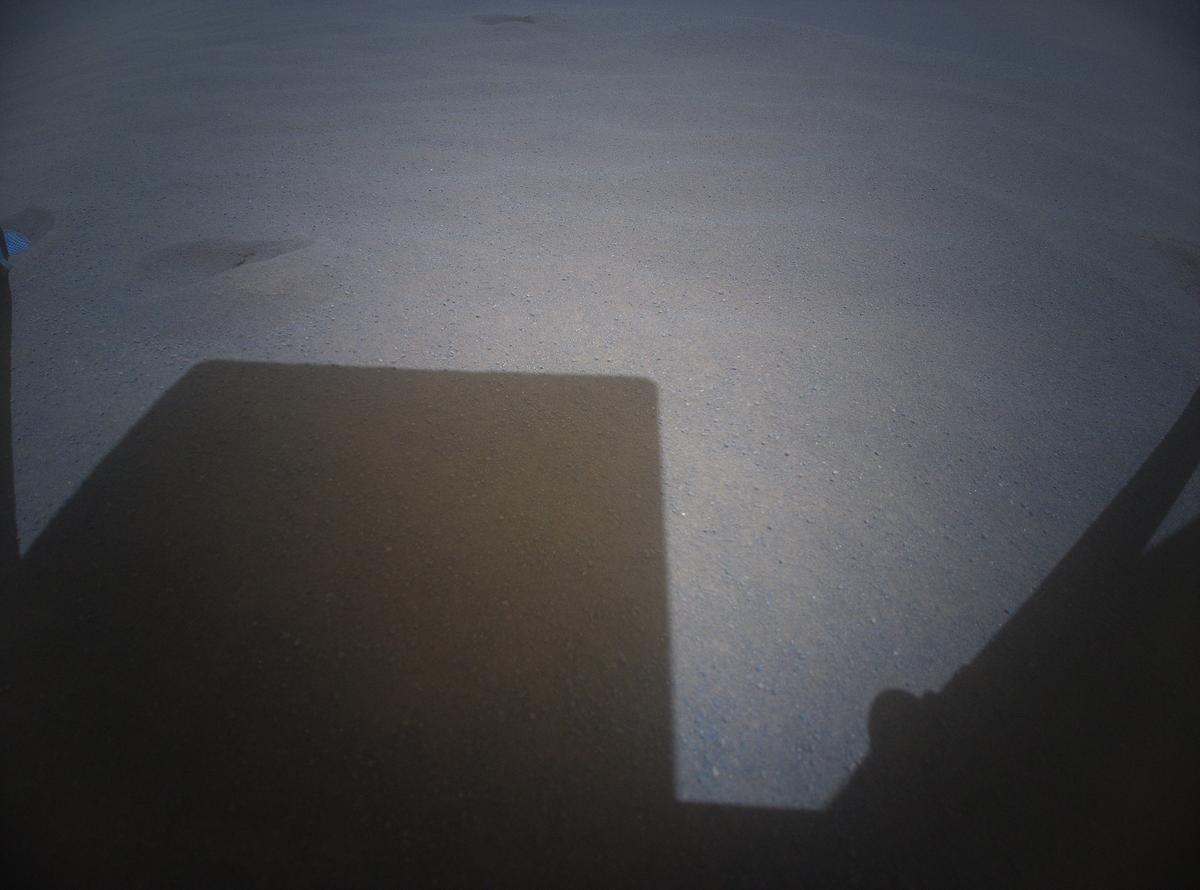This image was taken by HELI_RTE onboard NASA's Mars rover Perseverance on Sol 983