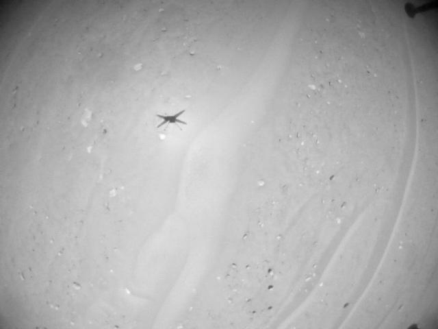 This image was taken by HELI_NAV onboard NASA's Mars rover Perseverance on Sol 990