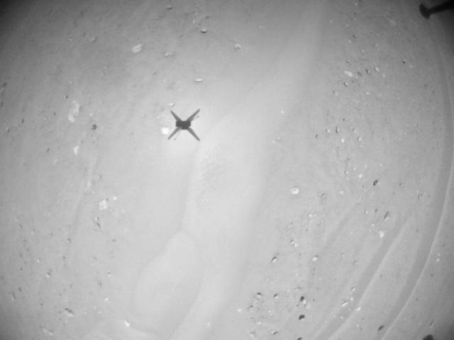This image was taken by HELI_NAV onboard NASA's Mars rover Perseverance on Sol 990