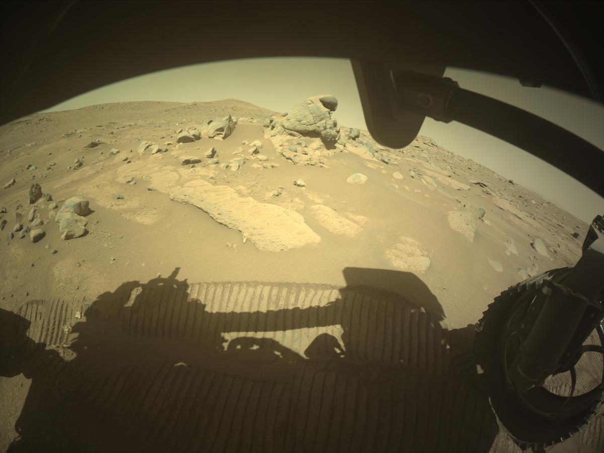 This image was taken by FRONT_HAZCAM_RIGHT_A onboard NASA's Mars rover Perseverance on Sol 991