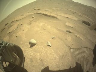 View image taken on Mars, Mars Perseverance Sol 991: Rear Left Hazard Avoidance Camera (Hazcam)