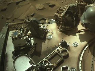 View image taken on Mars, Mars Perseverance Sol 993: Left Navigation Camera (Navcam)
