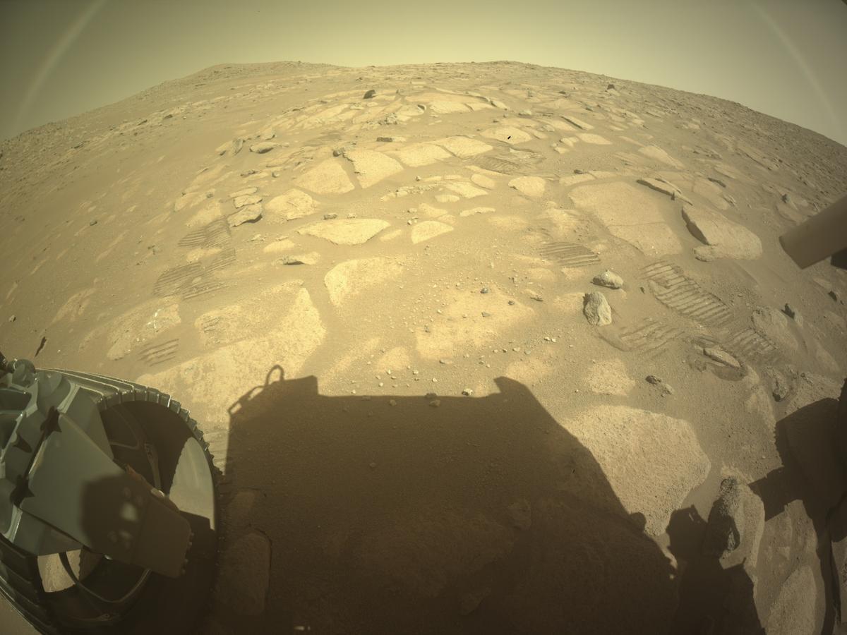 This image was taken by REAR_HAZCAM_LEFT onboard NASA's Mars rover Perseverance on Sol 994