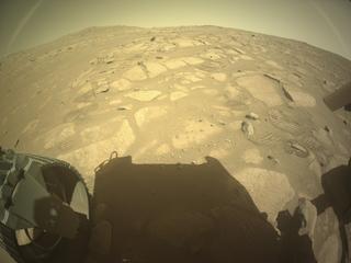 View image taken on Mars, Mars Perseverance Sol 994: Rear Left Hazard Avoidance Camera (Hazcam)