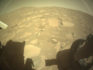 View image taken on Mars, Mars Perseverance Sol 994: Rear Right Hazard Avoidance Camera (Hazcam)