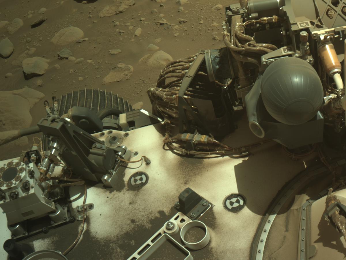 This image was taken by NAVCAM_LEFT onboard NASA's Mars rover Perseverance on Sol 1000
