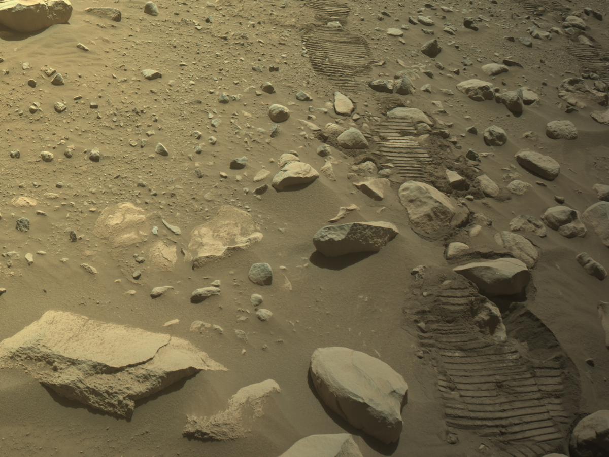 This image was taken by NAVCAM_RIGHT onboard NASA's Mars rover Perseverance on Sol 1001