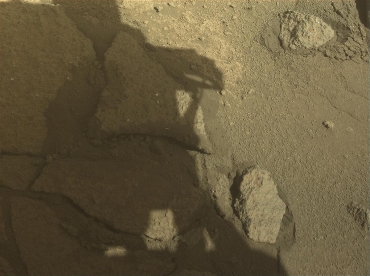 This image was taken by FRONT_HAZCAM_LEFT_A onboard NASA's Mars rover Perseverance on Sol 1002