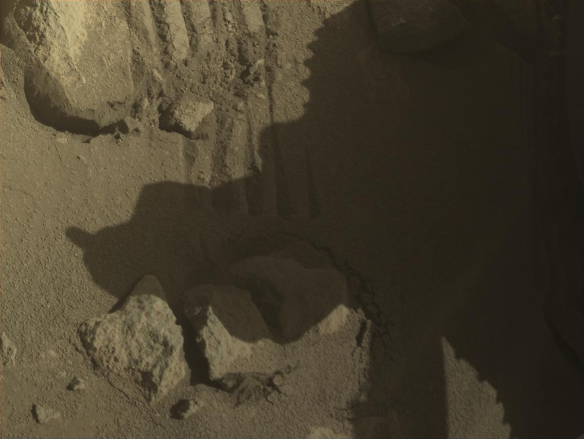 This image was taken by FRONT_HAZCAM_LEFT_A onboard NASA's Mars rover Perseverance on Sol 1002