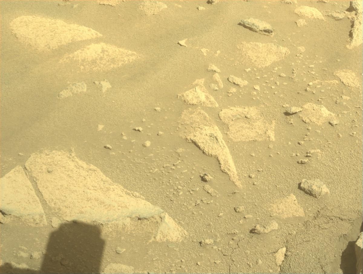 This image was taken by FRONT_HAZCAM_RIGHT_A onboard NASA's Mars rover Perseverance on Sol 1002