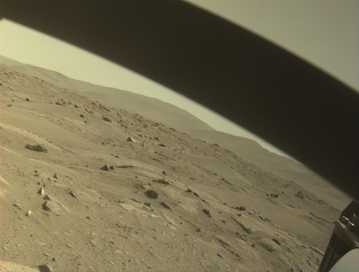 This image was taken by FRONT_HAZCAM_RIGHT_A onboard NASA's Mars rover Perseverance on Sol 1002