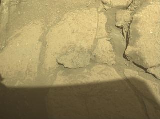 View image taken on Mars, Mars Perseverance Sol 1003: Front Left Hazard Avoidance Camera (Hazcam)