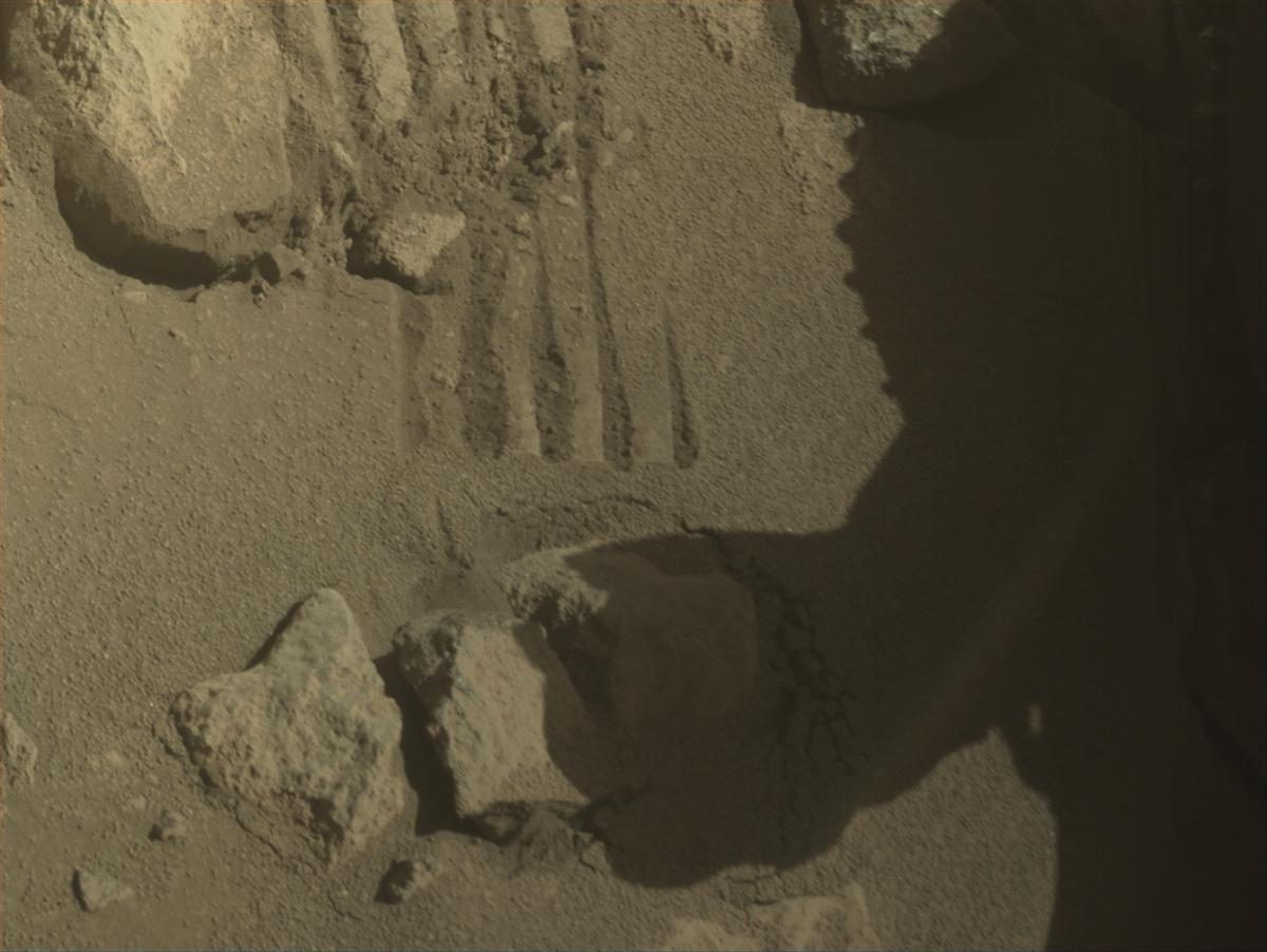 This image was taken by FRONT_HAZCAM_LEFT_A onboard NASA's Mars rover Perseverance on Sol 1003