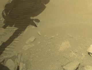 View image taken on Mars, Mars Perseverance Sol 1003: Front Right Hazard Avoidance Camera (Hazcam)