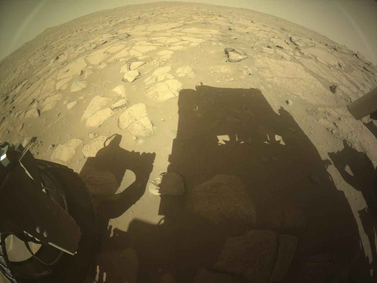This image was taken by REAR_HAZCAM_LEFT onboard NASA's Mars rover Perseverance on Sol 1007