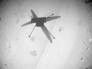 View image taken on Mars, Mars Helicopter Sol 1009: Navigation Camera