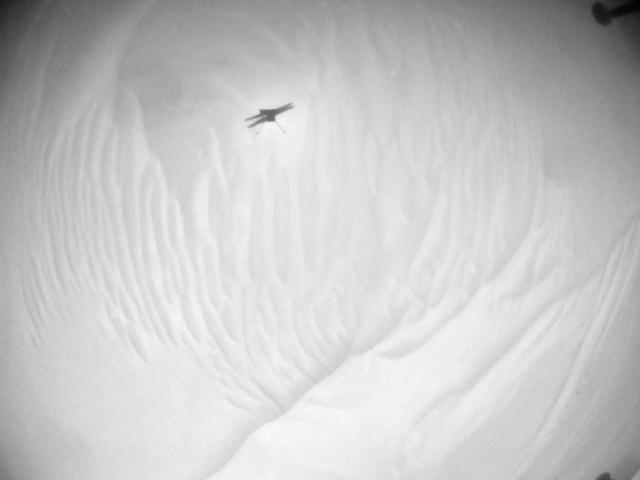 This image was taken by HELI_NAV onboard NASA's Mars rover Perseverance on Sol 1009