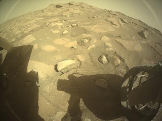View image taken on Mars, Mars Perseverance Sol 1019: Rear Right Hazard Avoidance Camera (Hazcam)