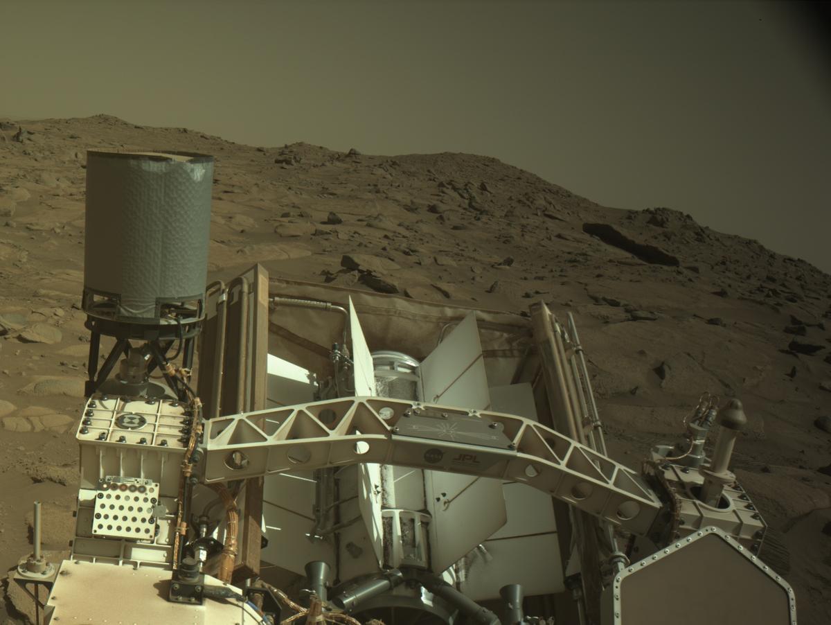 This image was taken by NAVCAM_RIGHT onboard NASA's Mars rover Perseverance on Sol 1021