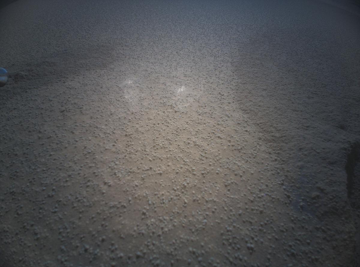 This image was taken by HELI_RTE onboard NASA's Mars rover Perseverance on Sol 1025