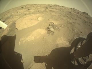 View image taken on Mars, Mars Perseverance Sol 1025: Rear Right Hazard Avoidance Camera (Hazcam)