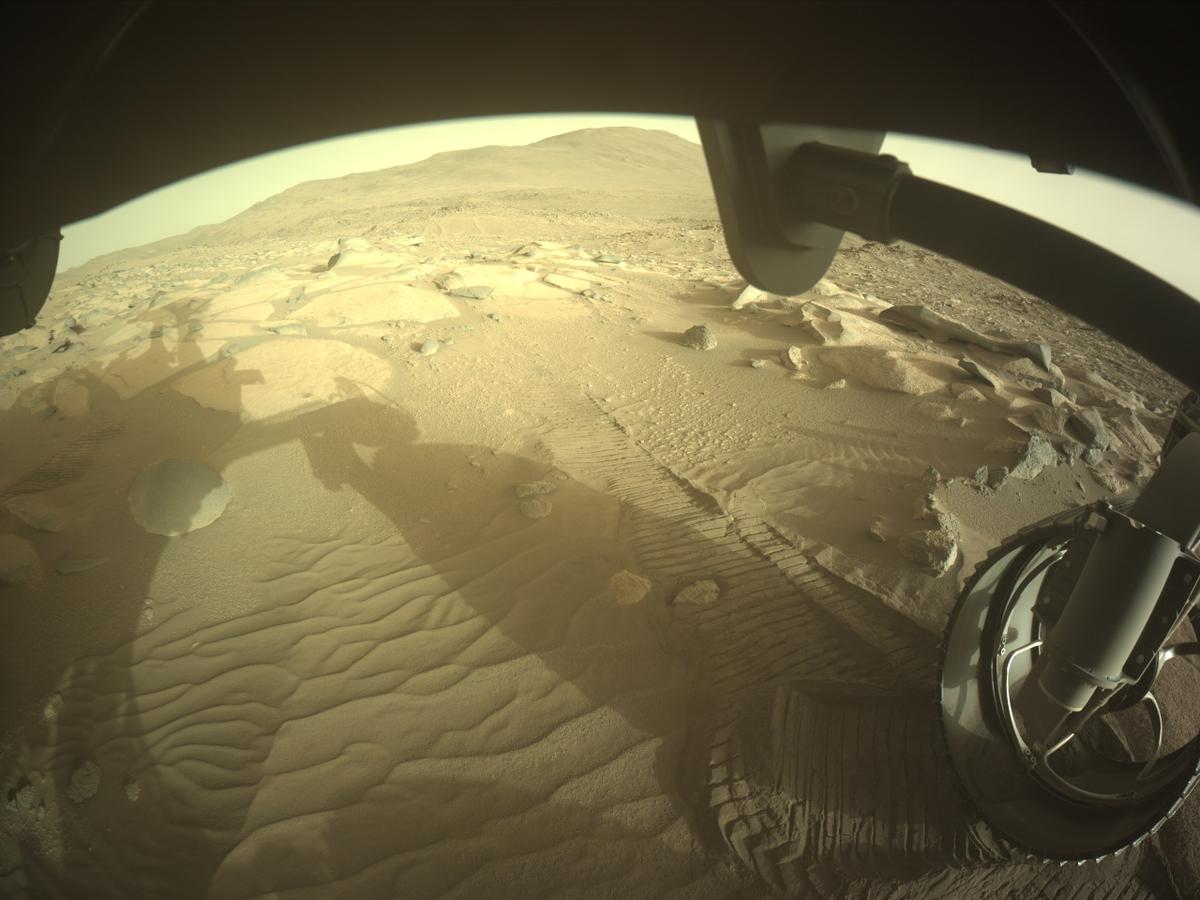 This image was taken by FRONT_HAZCAM_RIGHT_A onboard NASA's Mars rover Perseverance on Sol 1028