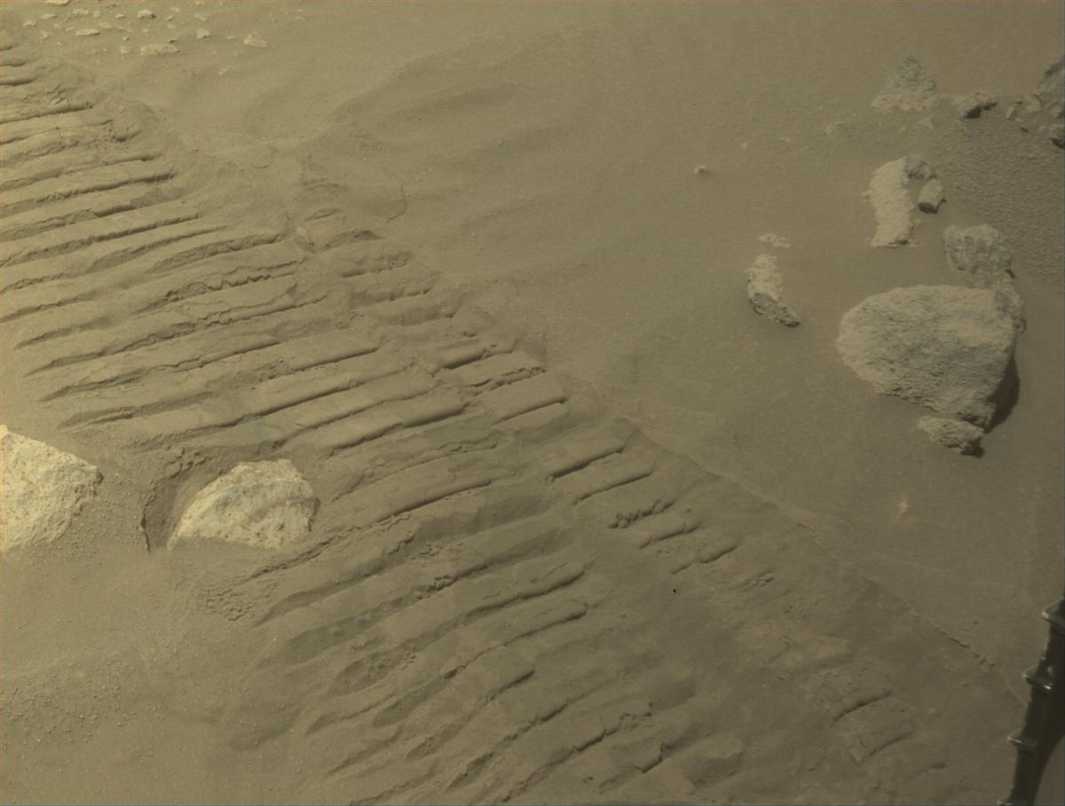 This image was taken by FRONT_HAZCAM_LEFT_A onboard NASA's Mars rover Perseverance on Sol 1029