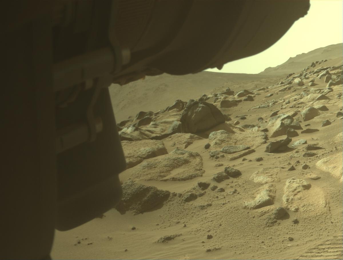 This image was taken by FRONT_HAZCAM_LEFT_A onboard NASA's Mars rover Perseverance on Sol 1029