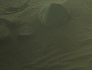 View image taken on Mars, Mars Perseverance Sol 1035: Front Right Hazard Avoidance Camera (Hazcam)