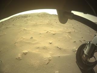 View image taken on Mars, Mars Perseverance Sol 1041: Front Right Hazard Avoidance Camera (Hazcam)