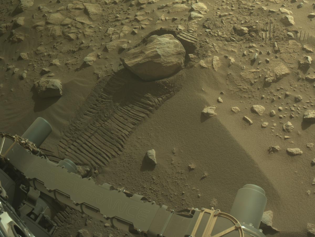 This image was taken by NAVCAM_RIGHT onboard NASA's Mars rover Perseverance on Sol 1045