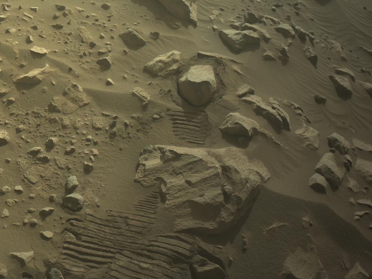 This image was taken by NAVCAM_RIGHT onboard NASA's Mars rover Perseverance on Sol 1045