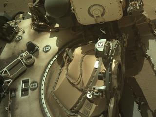 View image taken on Mars, Mars Perseverance Sol 1053: Right Navigation Camera (Navcam)