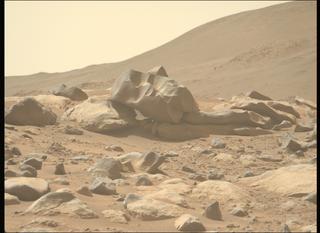View image taken on Mars, Mars Perseverance Sol 1054: Left Mastcam-Z Camera