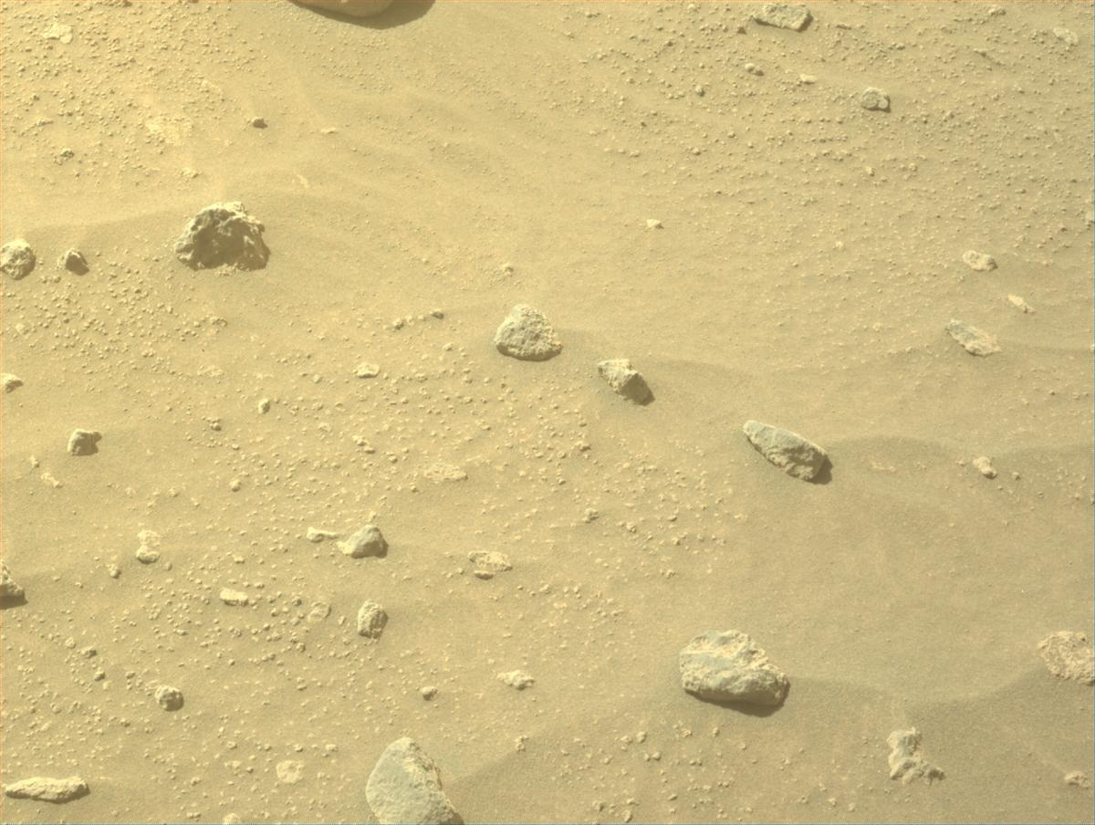 This image was taken by FRONT_HAZCAM_LEFT_A onboard NASA's Mars rover Perseverance on Sol 1055