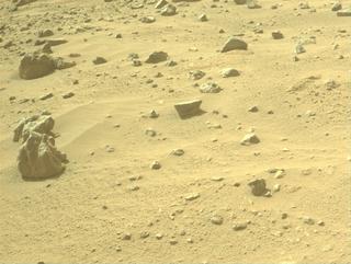 View image taken on Mars, Mars Perseverance Sol 1055: Front Left Hazard Avoidance Camera (Hazcam)